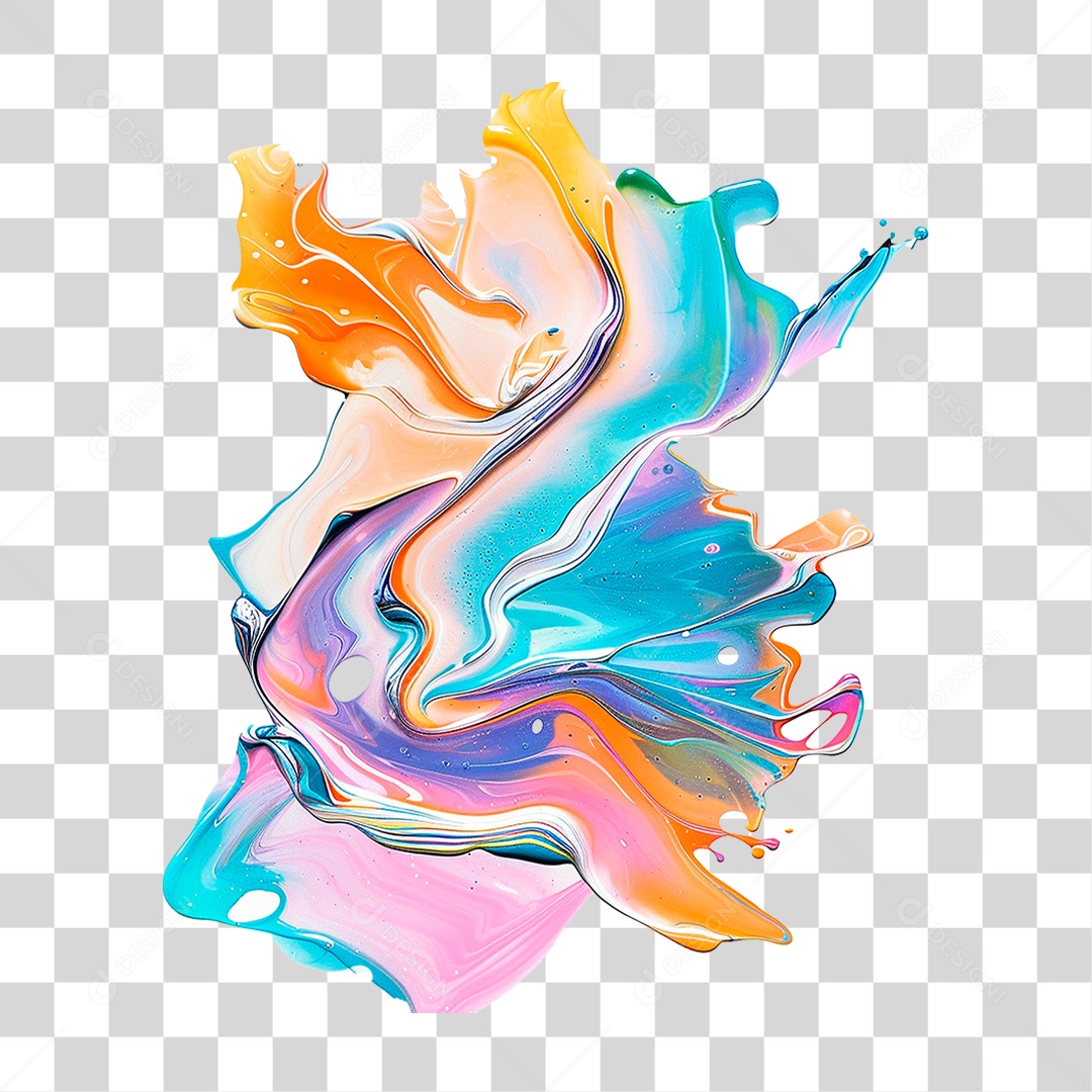 Splash de Tintas PNG Transparente