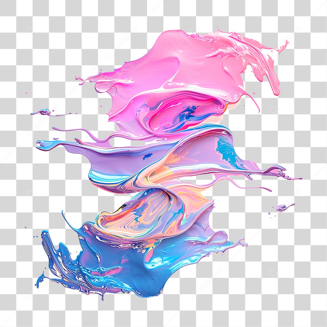 Splash de Tintas PNG Transparente