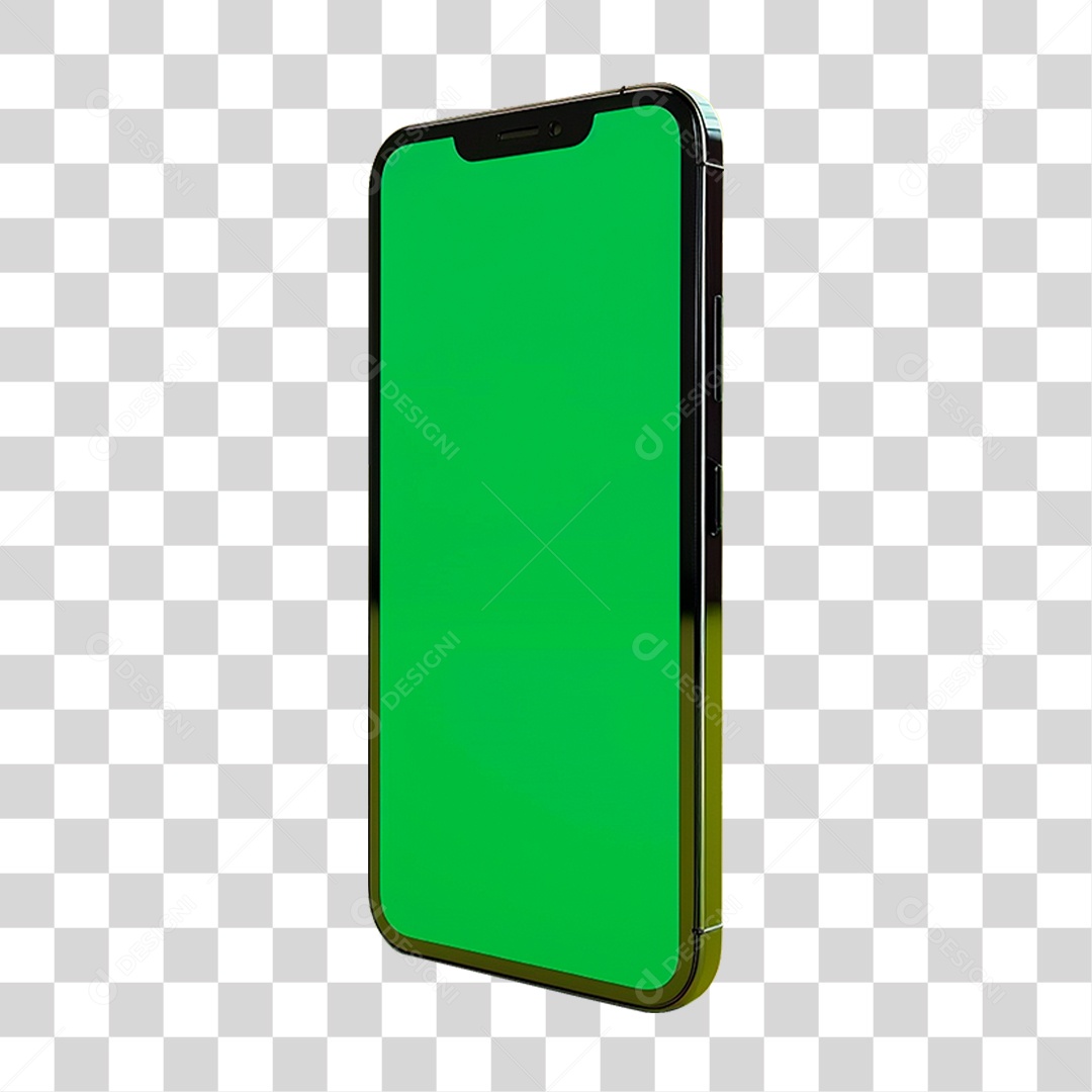 Celular com Chroma Key PNG Transparente