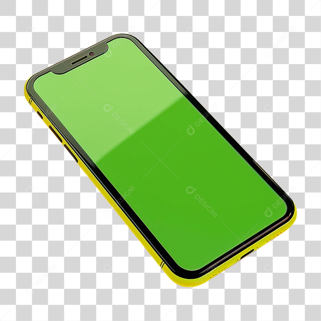 Celular com Chroma Key PNG Transparente