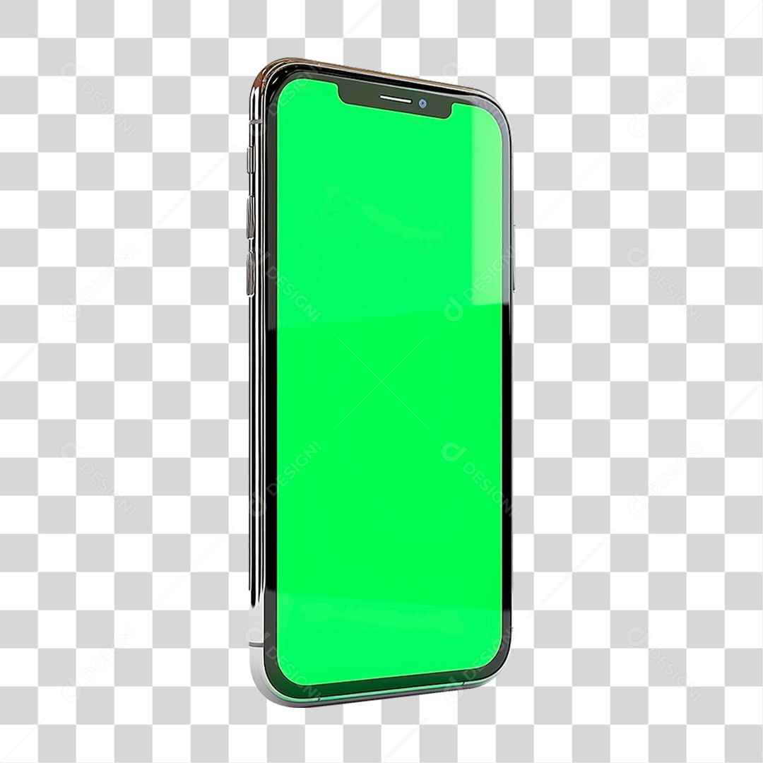 Celular com Chroma Key PNG Transparente