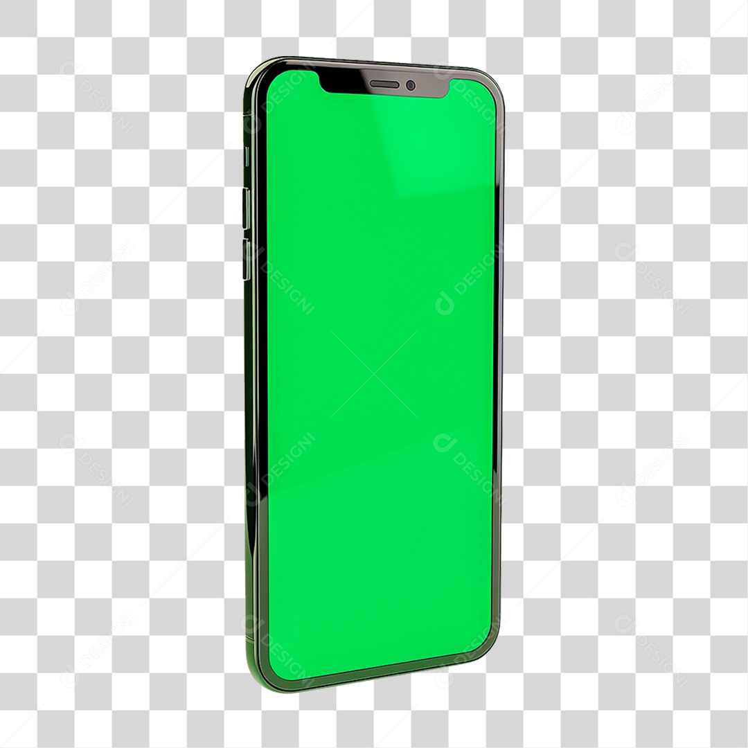 Celular com Chroma Key PNG Transparente