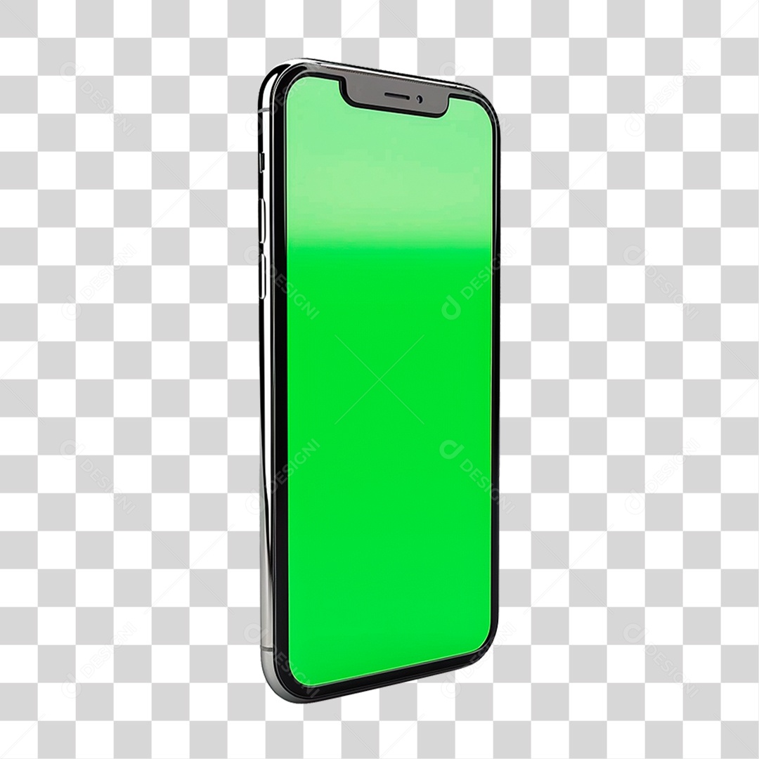 Celular com Chroma Key PNG Transparente