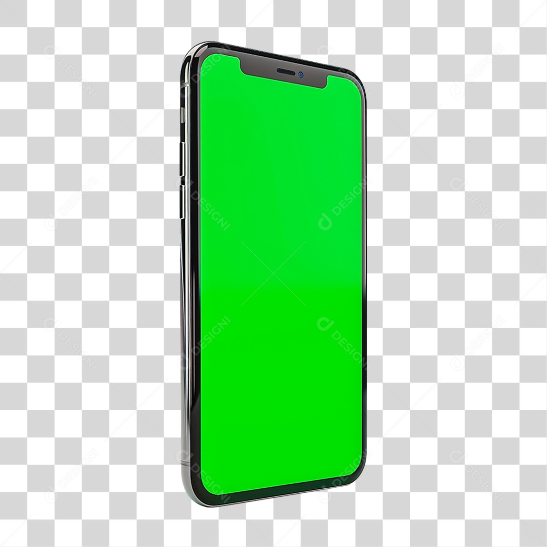 Celular com Chroma Key PNG Transparente
