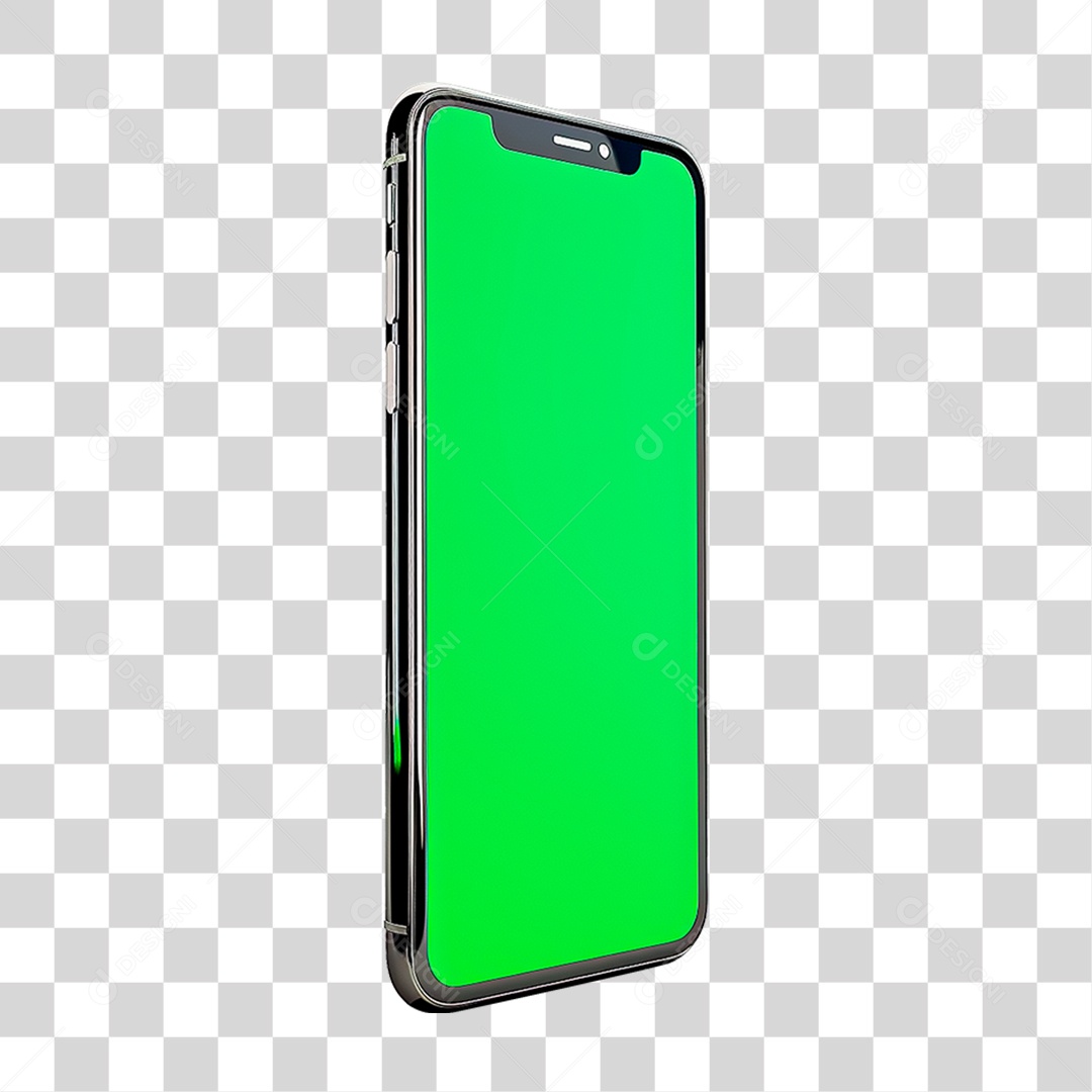 Celular com Chroma Key PNG Transparente