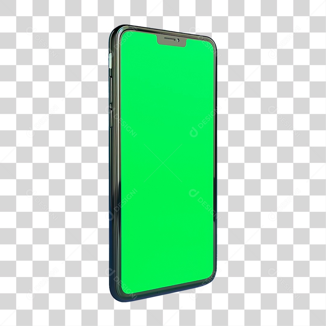 Celular com Chroma Key PNG Transparente