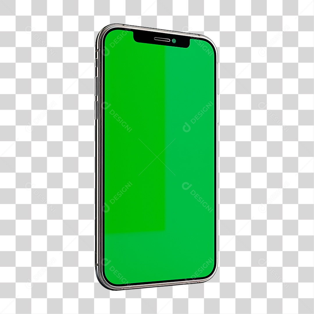 Celular com Chroma Key PNG Transparente
