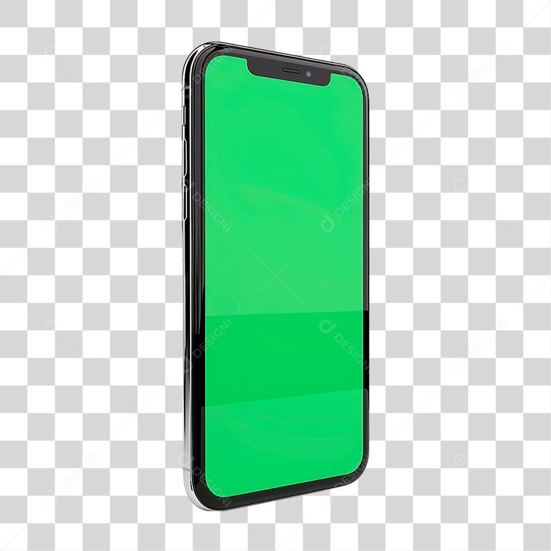 Celular com Chroma Key PNG Transparente