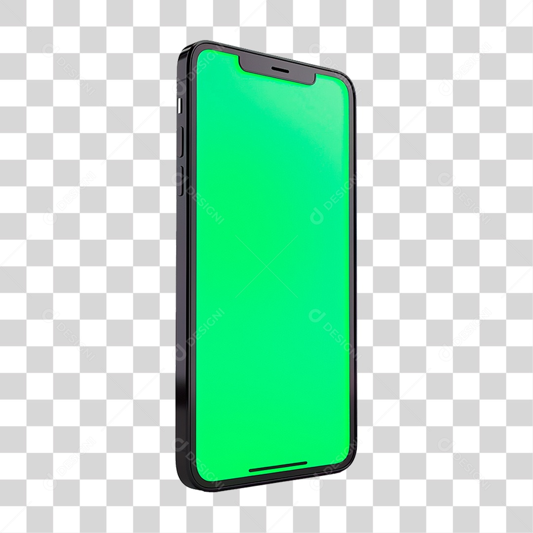 Celular com Chroma Key PNG Transparente
