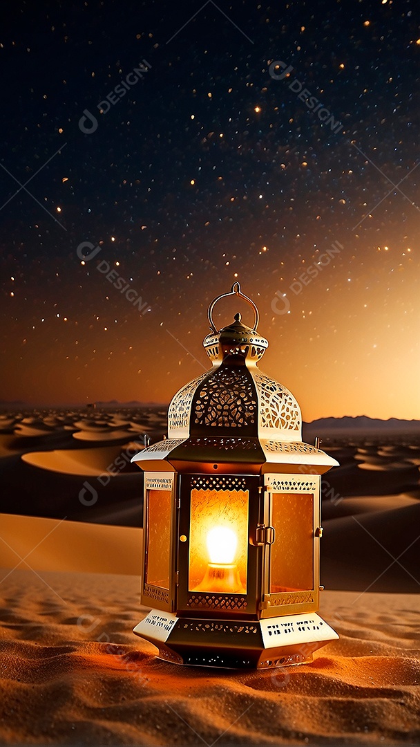 Padrão linda mesquita islâmica espaço vazio ilumina o fund