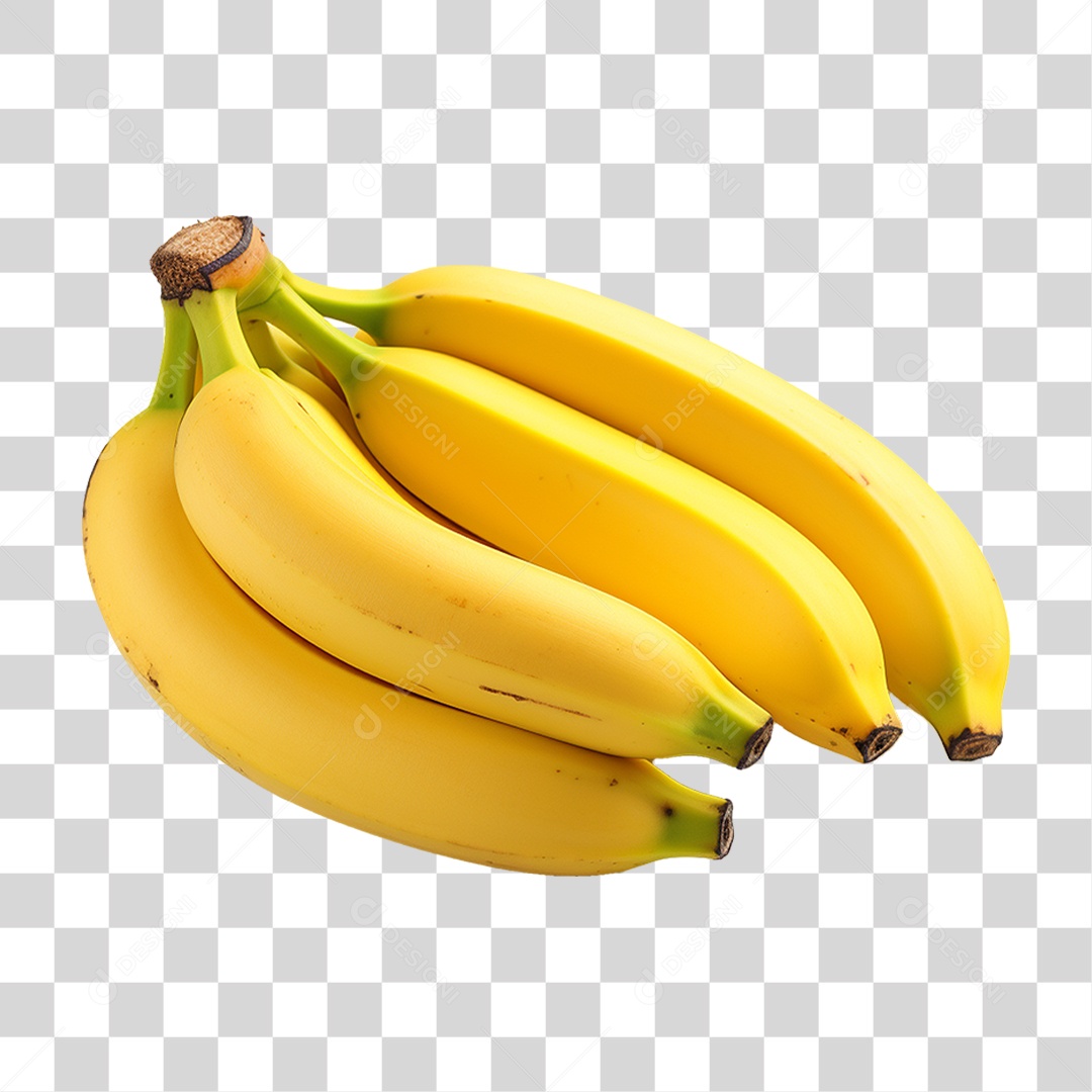 Cacho de Bananas PNG Transparente