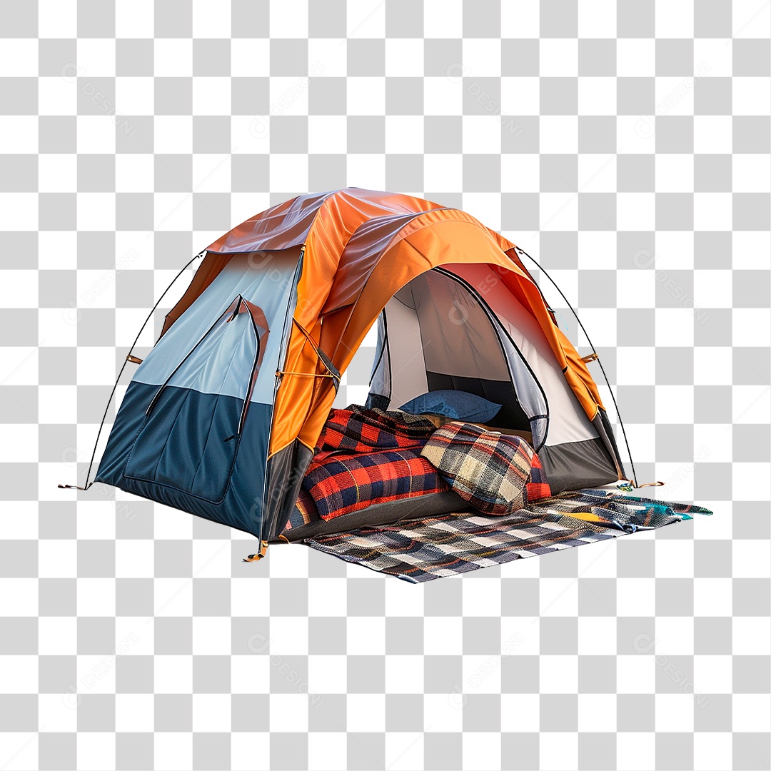 Conjunto de Itens para Acampar PNG Transparente