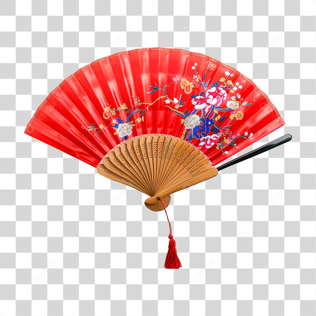 Leque Florido PNG Transparente