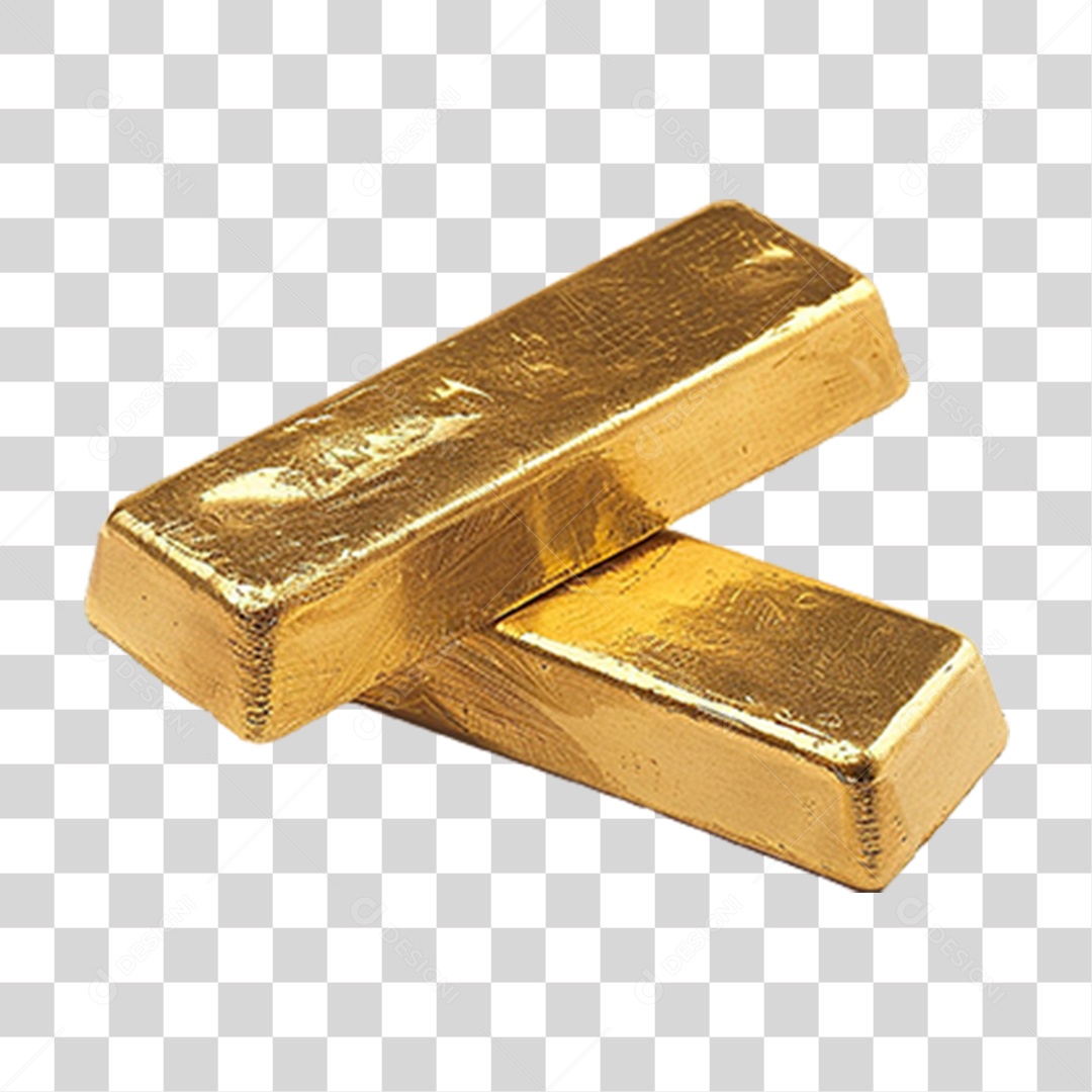Barras de Ouro PNG Transparente