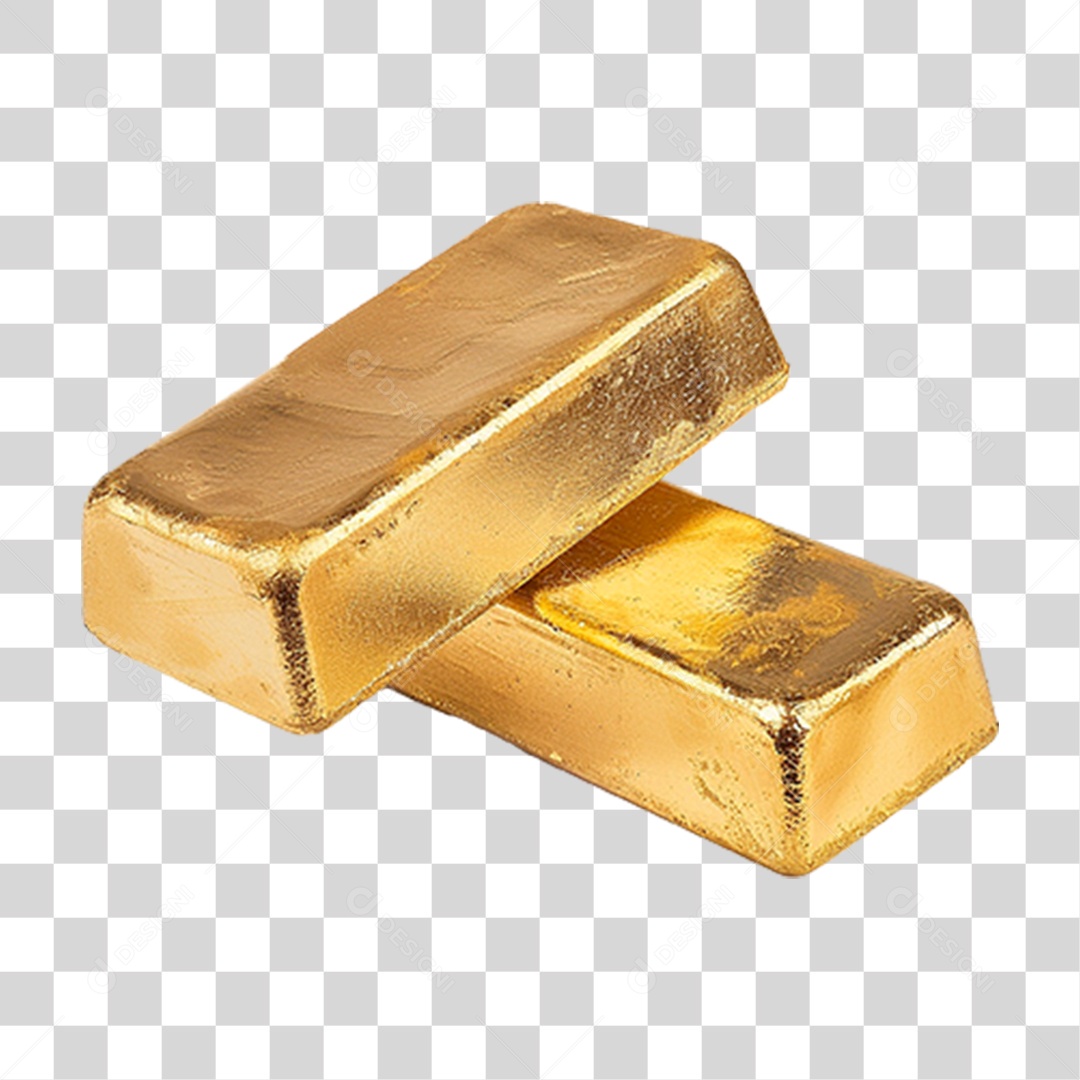 Barras de Ouro PNG Transparente