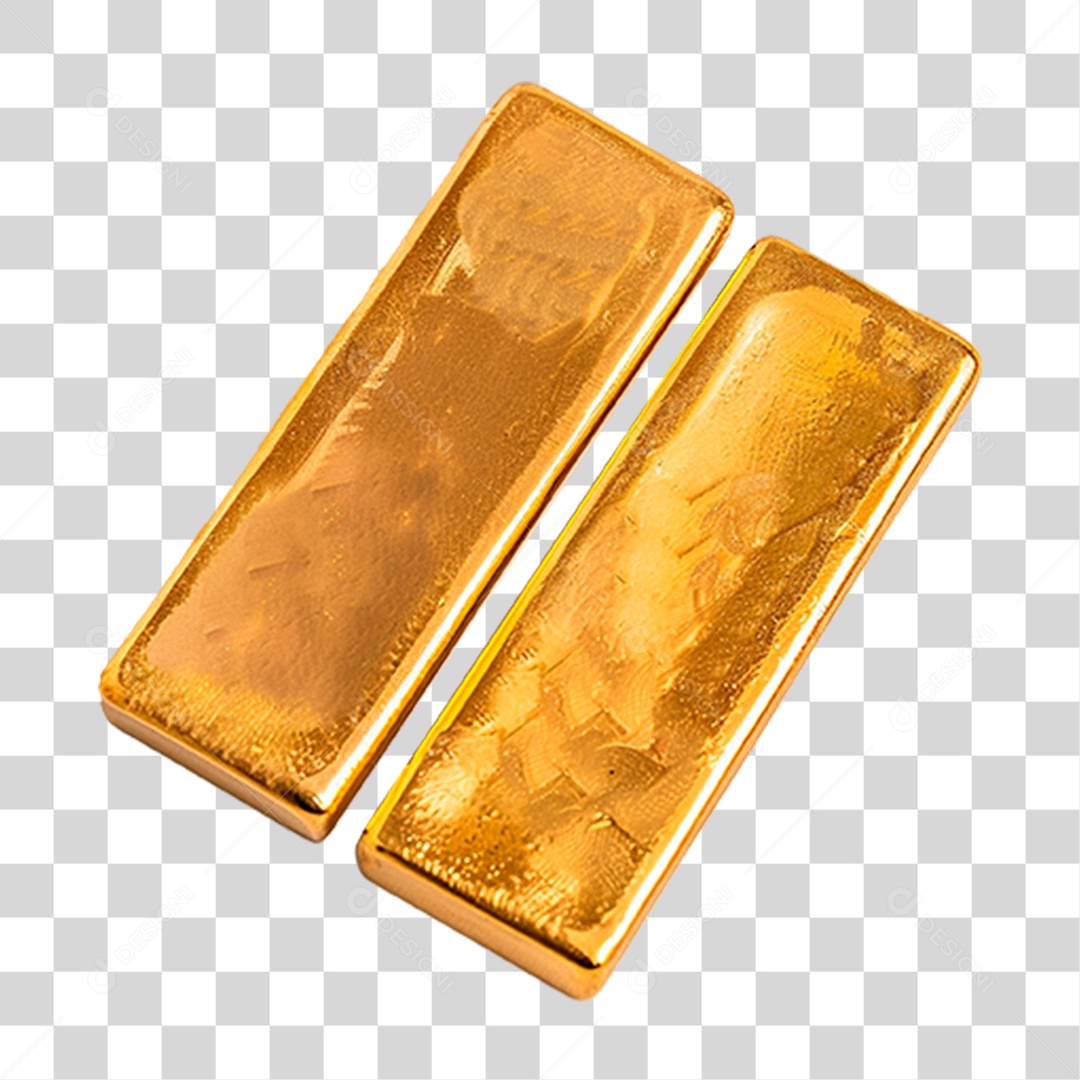 Barras de Ouro PNG Transparente