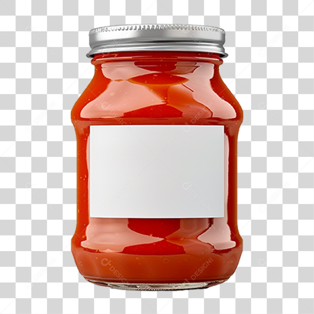 Pote com Molho de Tomate PNG Transparente
