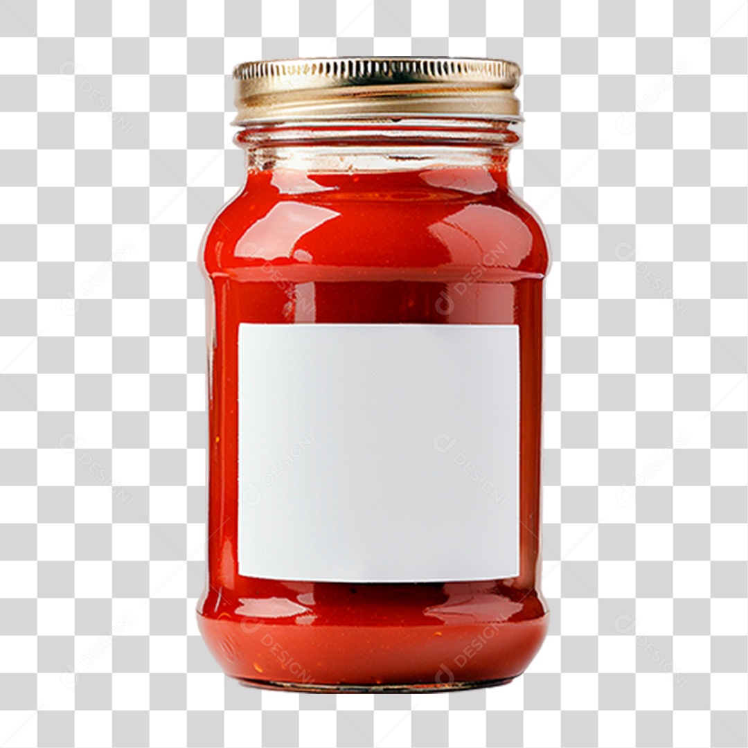 Pote com Molho de Tomate PNG Transparente