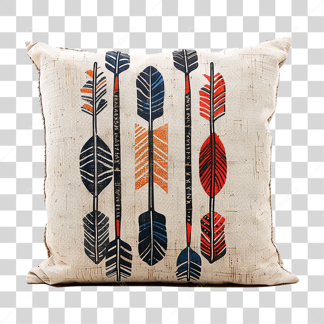 Travesseiro Colorido PNG Transparente