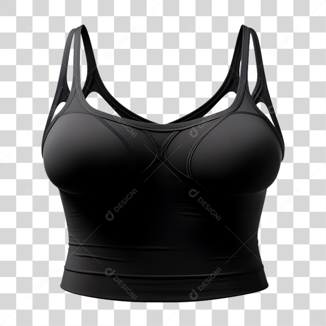 Top Preto PNG Transparente