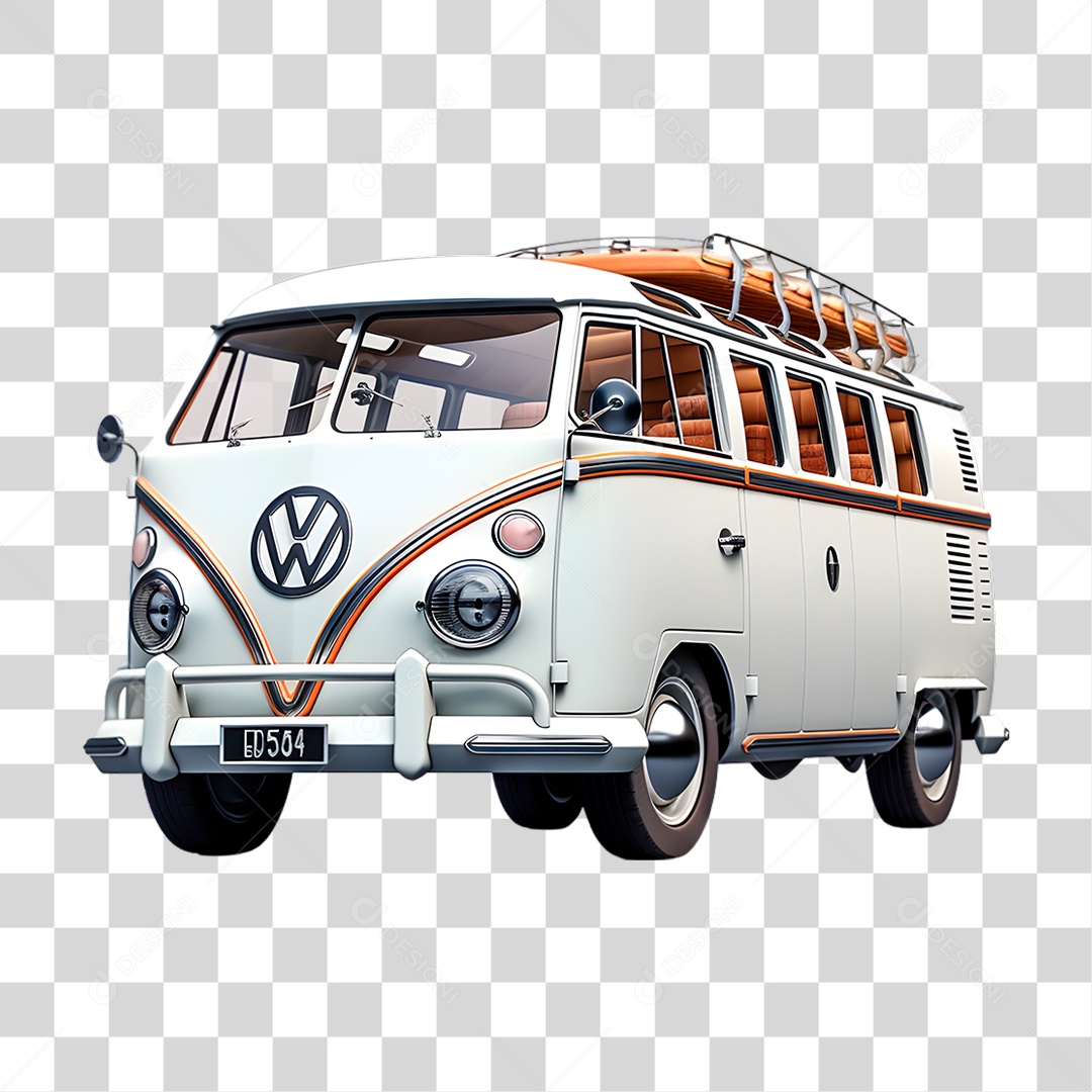 Kombi Branca PNG Transparente