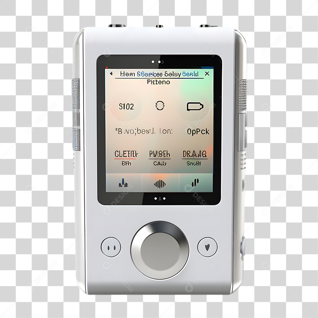 MP3 Branco PNG Transparente