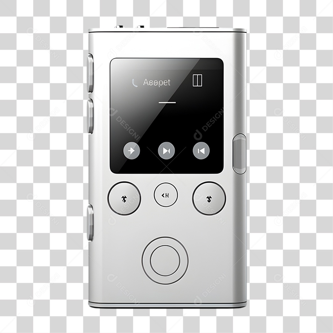 MP3 Branco PNG Transparente