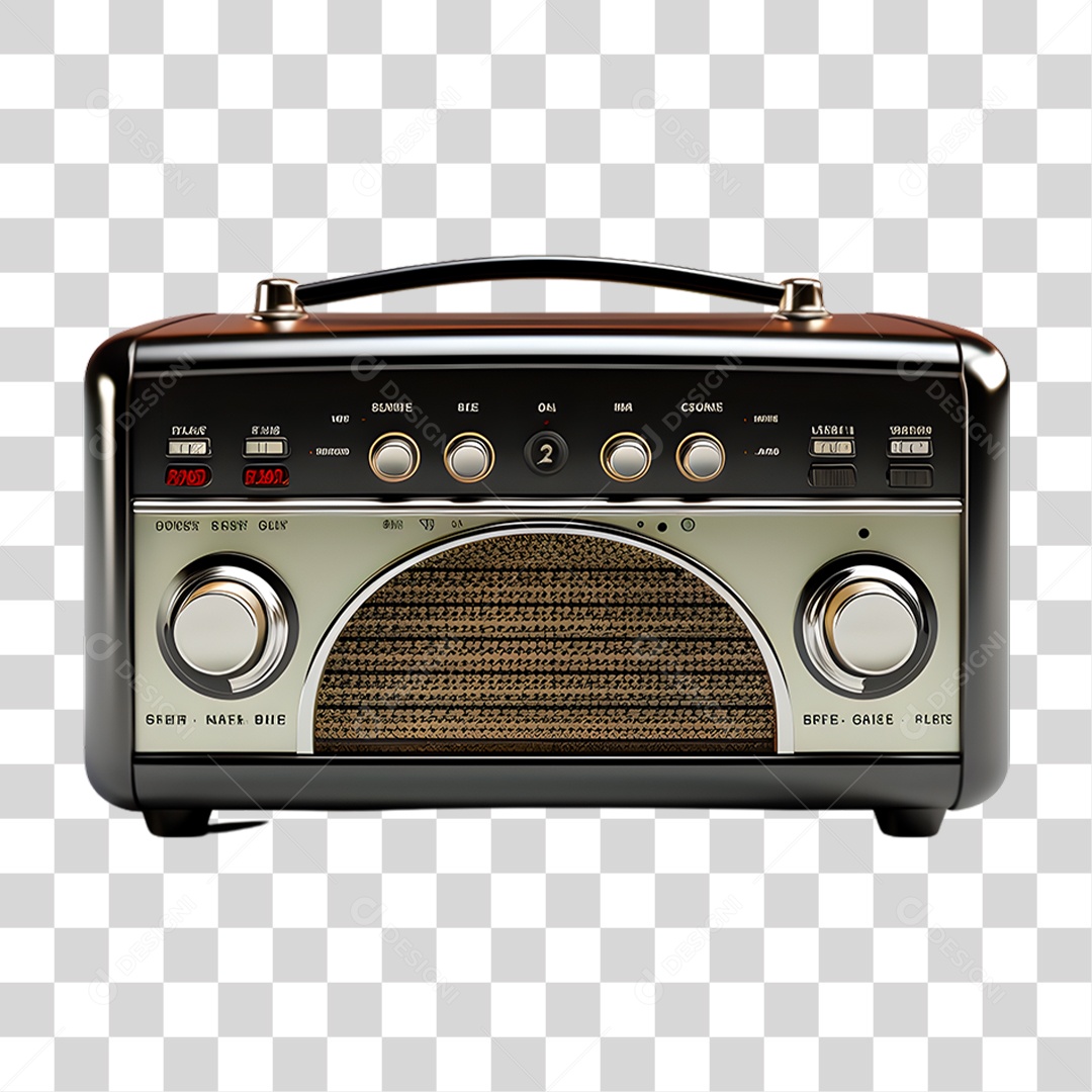 Rádio Antigo PNG Transparente