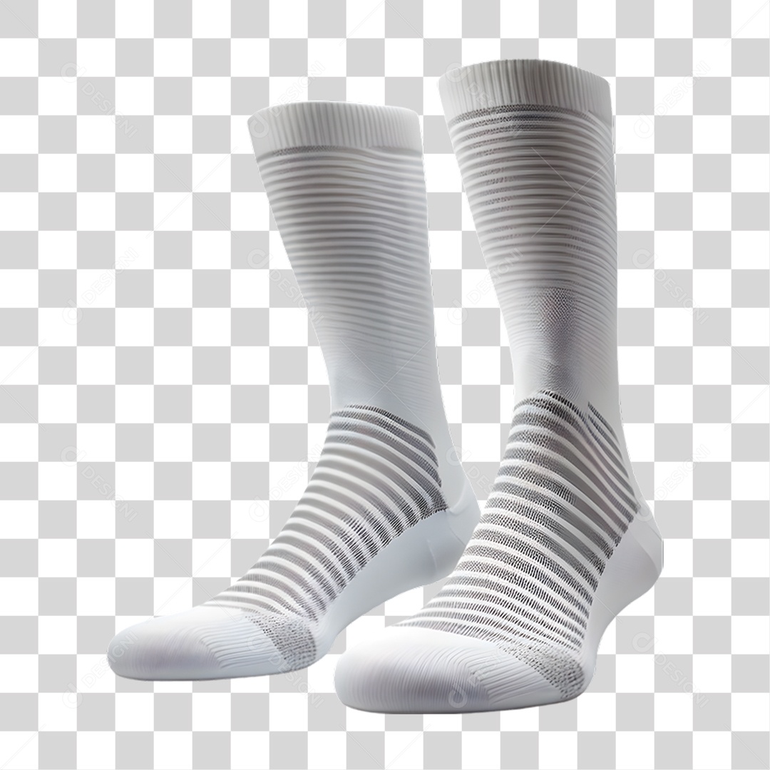 Meia Branca PNG Transparente