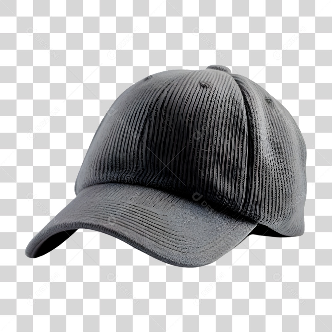 Boné Preto PNG Transparente