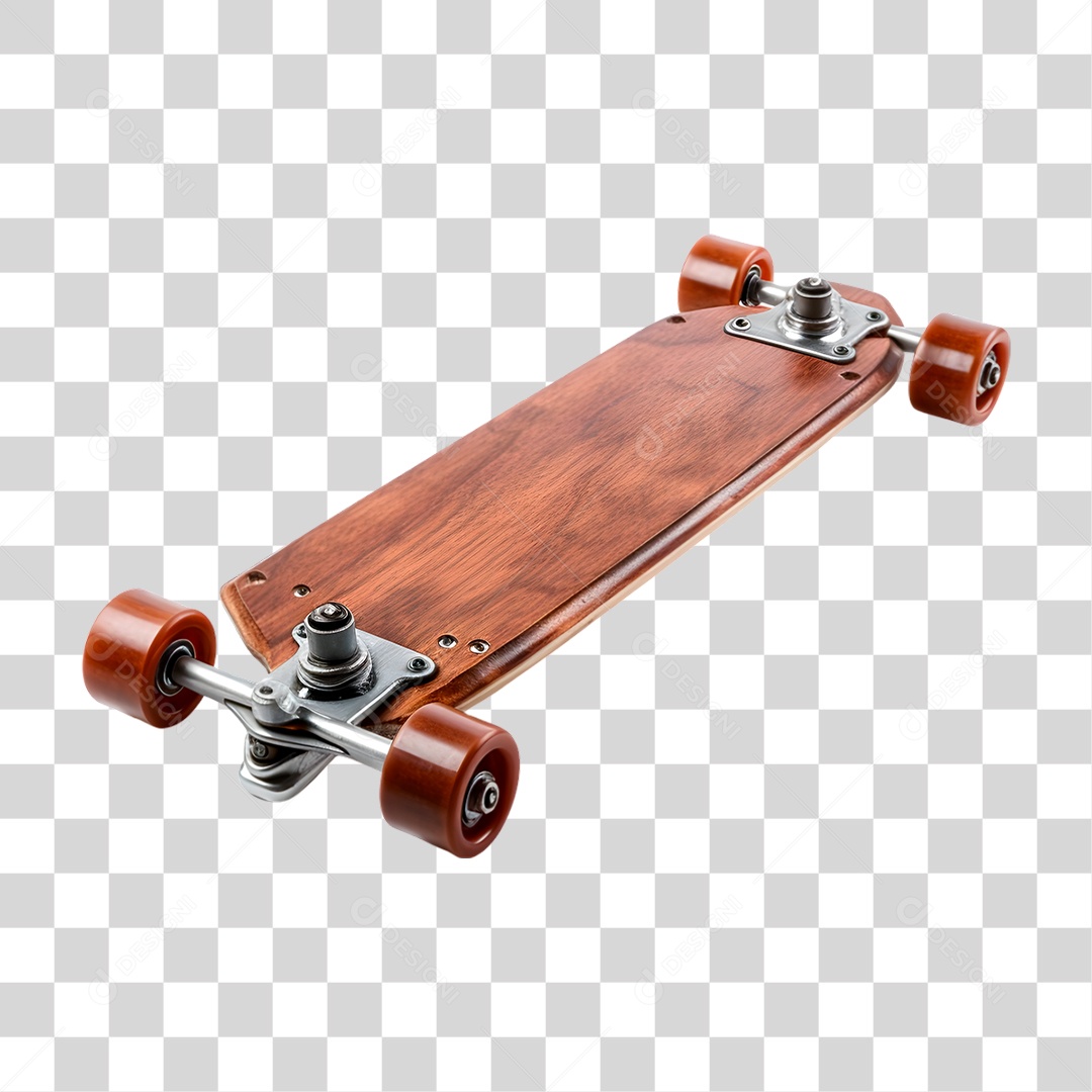 Skate de Madeira PNG Transparente