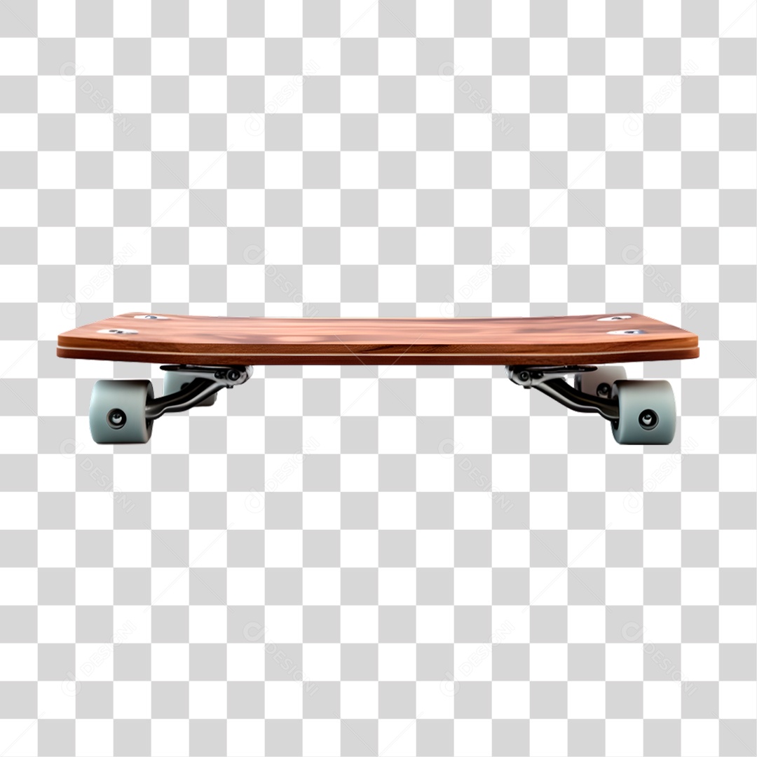 Skate de Madeira PNG Transparente