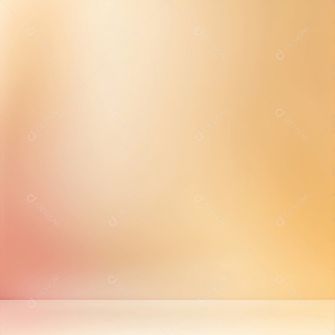 Fundo gradiente pastel dourado com luz suave e desfocada padrão
