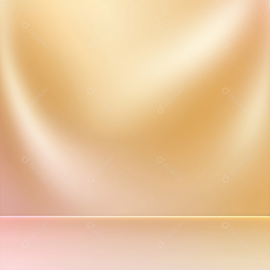 Fundo gradiente pastel dourado com luz suave e desfocada padrão