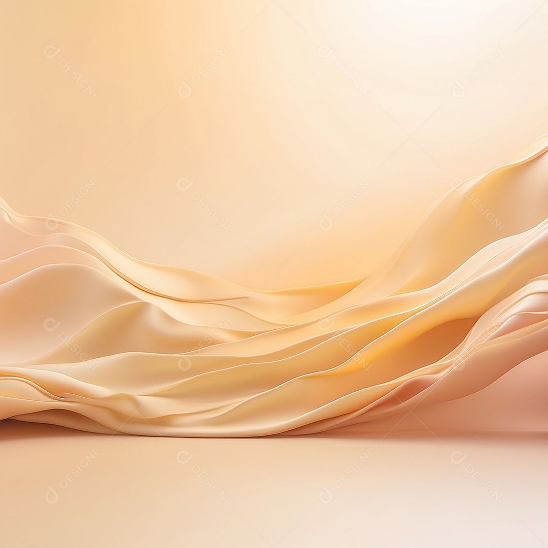 Fundo gradiente pastel dourado com luz suave e desfocada padrão