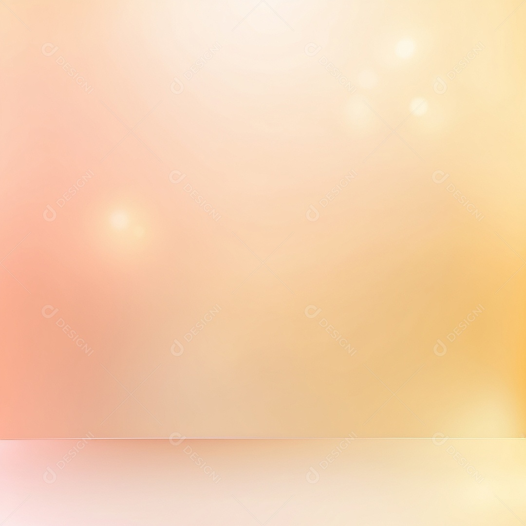 Fundo gradiente pastel dourado com luz suave e desfocada padrão