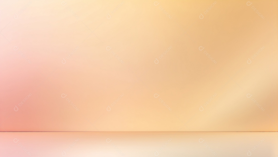Fundo gradiente pastel dourado com luz suave e desfocada padrão