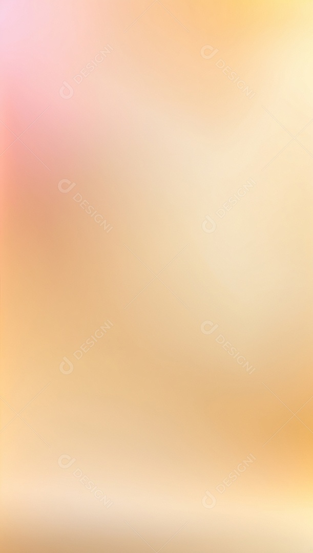 Fundo gradiente pastel dourado com luz suave e desfocada padrão