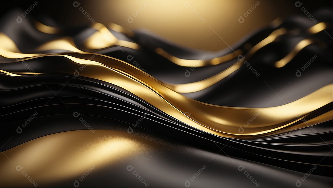 Fundo de gradiente pastel de ouro preto brilhante luz suave borrada padrão