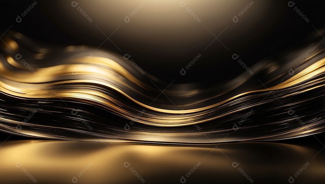 Fundo de gradiente pastel de ouro preto brilhante luz suave borrada padrão