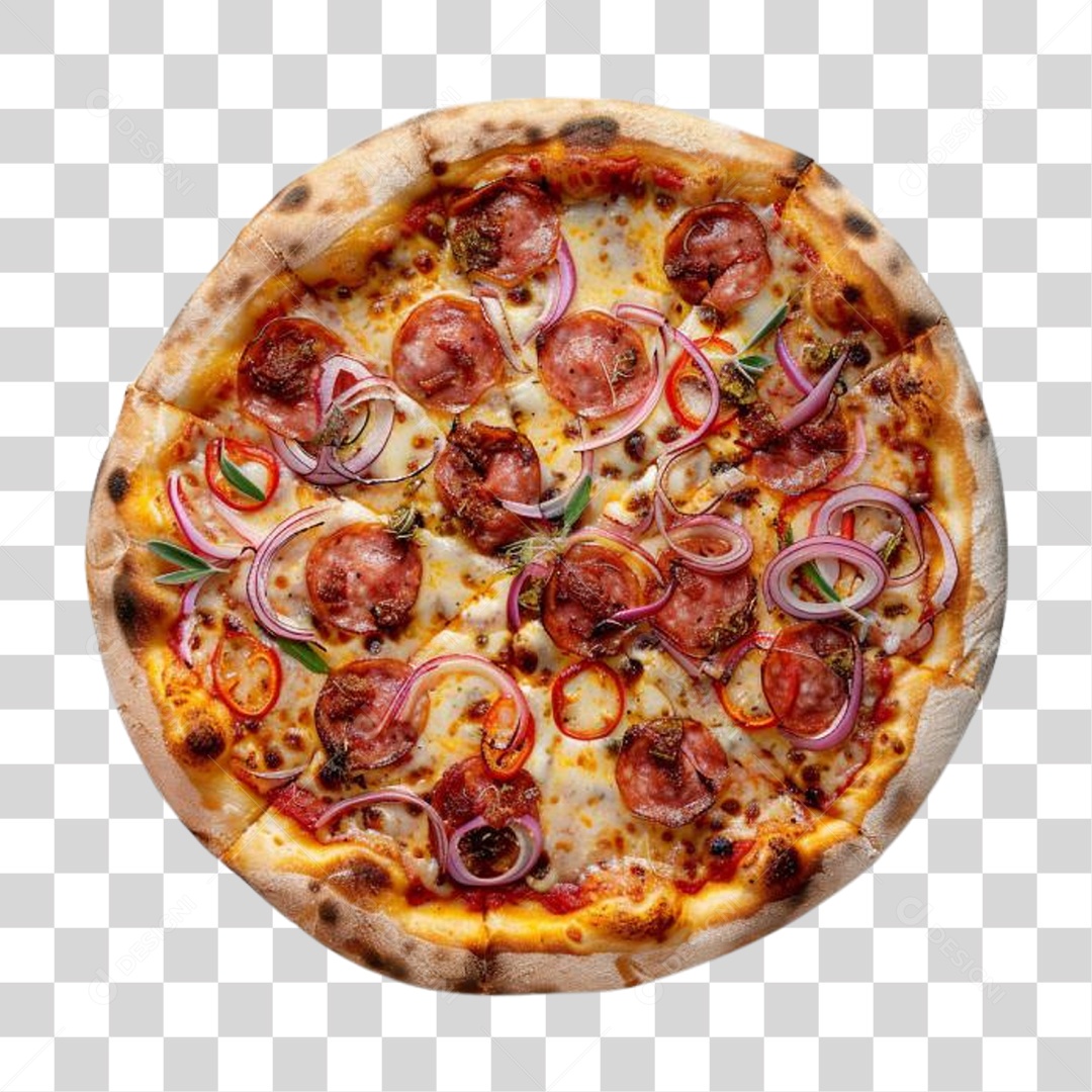 Pizza Vários Sabores PNG Transparente