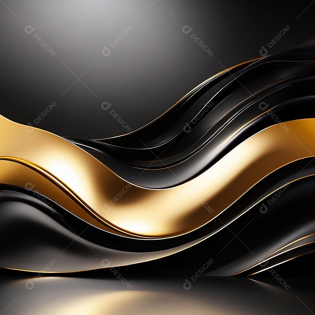 Fundo de gradiente pastel de ouro preto brilhante luz suave borrada padrão