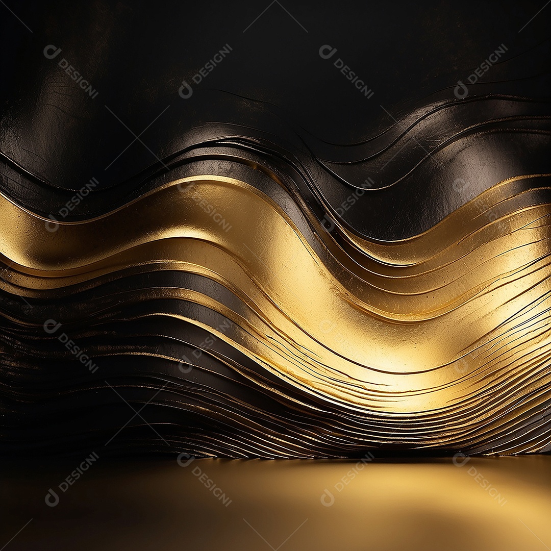 Fundo de gradiente pastel de ouro preto brilhante luz suave borrada padrão