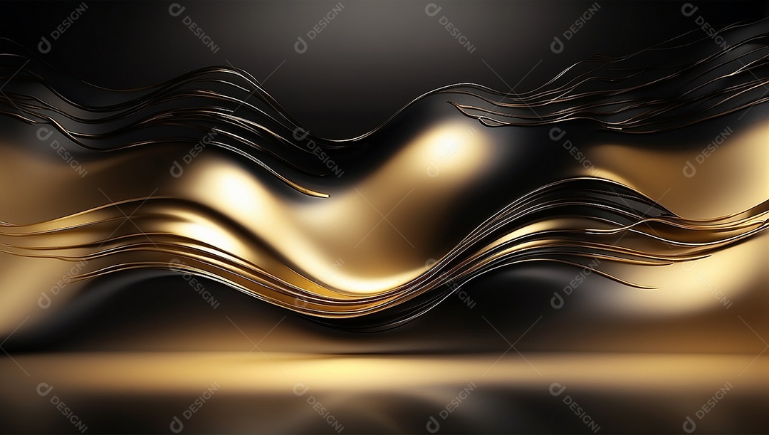 Fundo de gradiente pastel de ouro preto brilhante luz suave borrada padrão