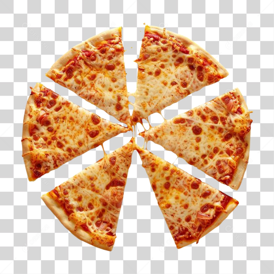 Pizza Vários Sabores PNG Transparente