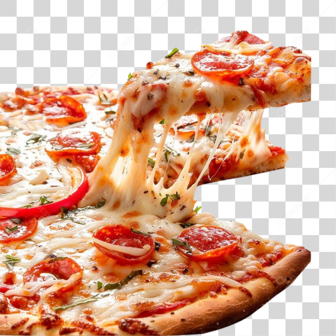 Pizza Vários Sabores PNG Transparente