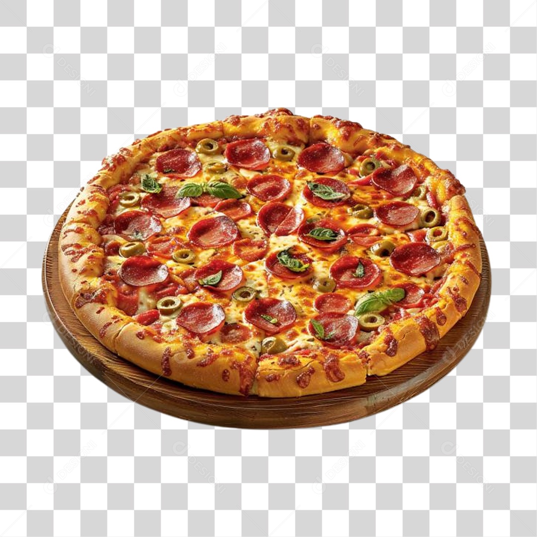 Pizza Vários Sabores PNG Transparente