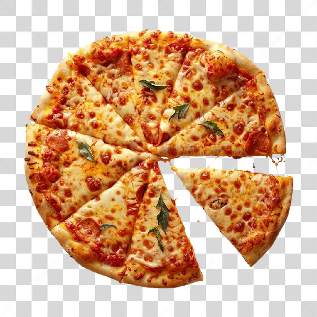 Pizza Vários Sabores PNG Transparente