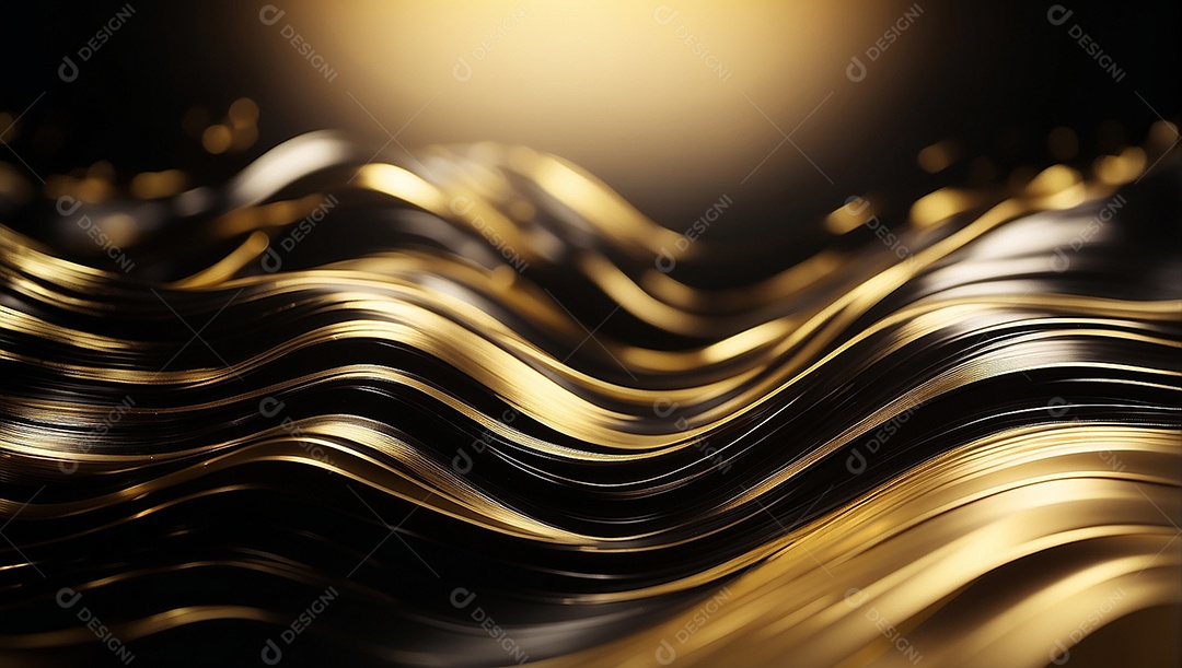 Fundo de gradiente pastel de ouro preto brilhante luz suave borrada padrão