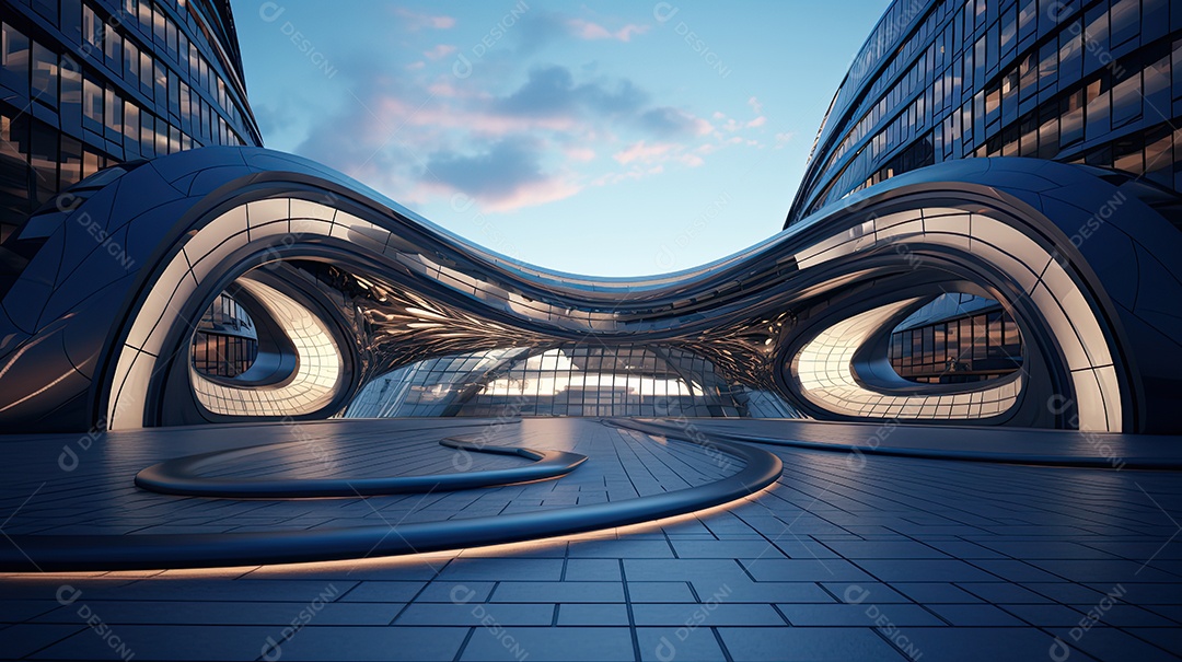 Arquitetura moderna futurista